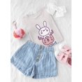thumbnail image 3 of Cute Bunny Deer Cat Stack T-Shirt Toddler -Image by Shutterstock,  5 Toddler, 3 of 4