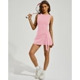 thumbnail image 5 of FITOP Womens Tennis Dress Sleeveless Wrap Skirt Athletic Dress with Built in Shorts Golf Dress Workout Rompers, 5 of 9