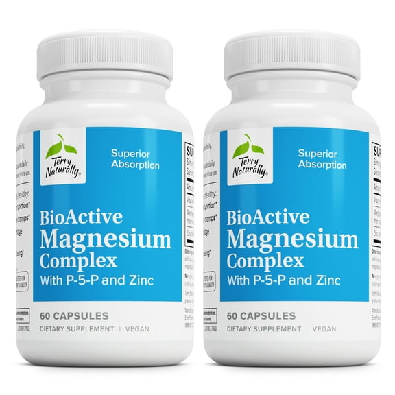 Terry Naturally BioActive Magnesium Complex - 60 Capsules (Pack of 2)