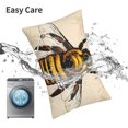 thumbnail image 6 of Pofeuu Honey Bee Print Polyester Microfiber Plush Pillowcases, Super Soft and Cozy Pillow Case Covers with Envelop Closure（Pillow core not included）-16"x24", 6 of 6