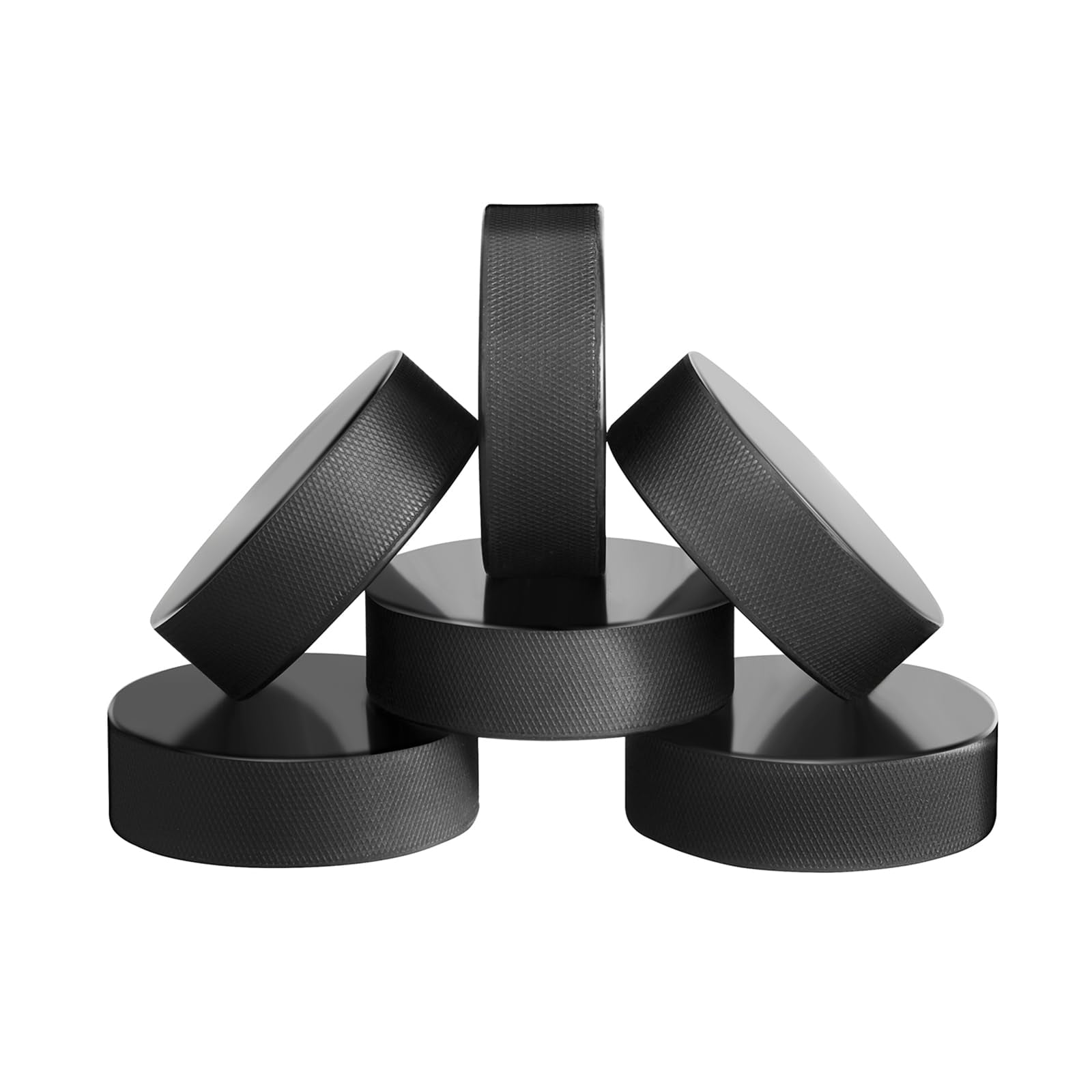 Warrior 5 Section Stick-handling Dangler - Black HDPE - Ice Hockey