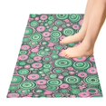 thumbnail image 5 of Haosy Abstract Pink Green Circles Bathroom Rugs Non Slip Absorbent Soft Plush Quick Dry Bath Mat, 39"x20", 5 of 8