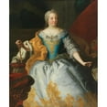 thumbnail image 2 of Martin van Meytens 12x14 Black Ornate Wood Framed Double Matted Museum Art Print Titled: Portrait of the Empress Maria Theresia, Queen of Hungary and Bohemia, with the Bohemian and the Archd, 2 of 5