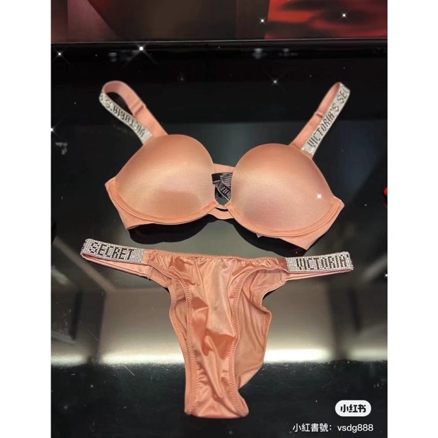 Victoria Secret Lencería Encaje Diamantes De Imitación Sujetador Bragas Conjunto De 2 Piezas Ropa interior de traje sexypangjing