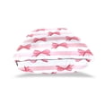 thumbnail image 4 of Horizontal Pink Stripes Bows Watercolor Throw Pillow Covers Pillowcases 18 x 18 Inch Home Decor 2 Packs for Bedroom Sofa, 4 of 6