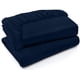 thumbnail image 1 of Sábana bajera ajustable Utopia Bedding de microfibra cepillada, color azul marino, 2 unidades, 1 of 5