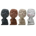 thumbnail image 3 of Xingzhi Face Flower Pot Wide Application Made With Resin For Sturdy And Durable white 1Set, 3 of 6
