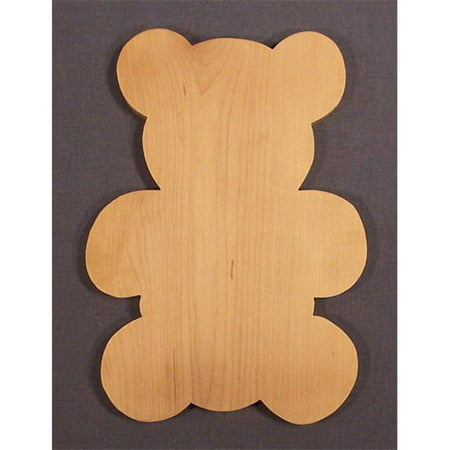 THE PUZZLE-MAN TOYS W-2703 Wooden Household Items - Cutting Board - Teddy Bear - Hard Maple - Surface Grain