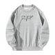 thumbnail image 2 of Sudadera de mujer otoño relajado ajuste manga larga tops para el hogar oficina regalo de Navidad Gris, 2 of 7