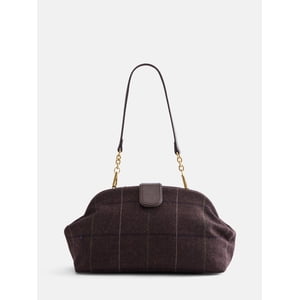 Free Assembly Women's Faux Leather Plaid Clutch
