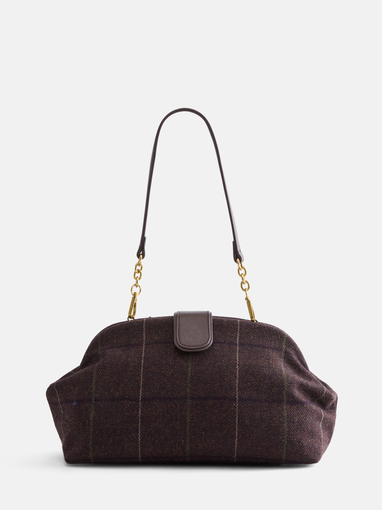 Free Assembly Women's Faux Leather Plaid Clutch