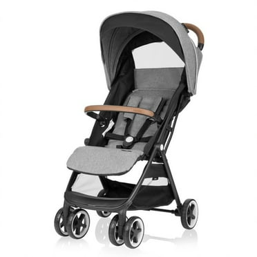 Open Box Evenflo Gold Otto Self Folding Lightweight Travel Stroller, Gray