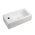 thumbnail image 2 of Elanti Ceramic 20'' Wall Mount Bathroom Sink with Overflow, 2 of 5