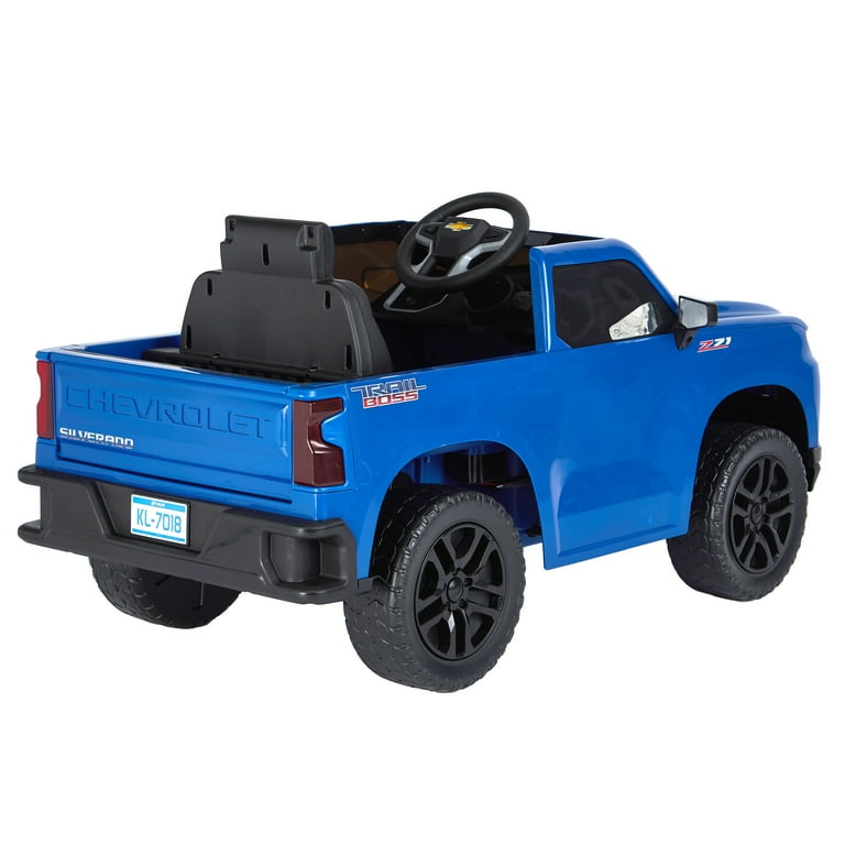 Kalee 6 Volts Blue Chevy Silverado Trail Boss Pickup Truck