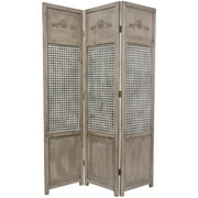 Handmade 6' Open Mesh Room Divider