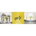 thumbnail image 3 of Grey, Jace 24x11 Black Modern Framed Museum Art Print Titled - Lets Go To Paris, 3 of 5