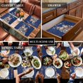 thumbnail image 6 of Christmas Placemats Set of 6, Snowman Placemat for Dining Table Decorations, Cotton Linen Snowflake Blue Place Mats, Xmas Table Mats for Kitchen Dinner Holiday Party Decor Gift, 6 of 6