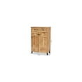thumbnail image 5 of Baxton Studio Glidden Modern and Contemporary Oak Brown Finished Wood 1-Drawer Shoe Storage Cabinet, 5 of 7