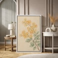 thumbnail image 2 of Framed Canvas Wall Art Vintage Floral Botanical Print for Living Room Decoration - 16"x24" WHITE, 2 of 8