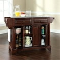 thumbnail image 6 of Bowery Hill Traditional Wood Kitchen Island with Granite Too in Mahogany, 6 of 7