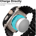 thumbnail image 3 of [2+2 Pack] for Apple Watch Ultra 49mm Screen Protector and Case, 2 Packs Hard PC Frame Cover with 2 Sets Tempered Glass Screen Protector for Apple Watch Ultra 49mm, Black+Clear, 3 of 5
