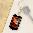 thumbnail image 6 of Hunting Fishing Stainless Steel or 18k Gold Premium Swivel Dog Tag Keychain, 6 of 10
