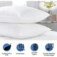 thumbnail image 2 of belem Economy Collection Queen Pillows in Bulk 20""x30"" | Down Alternative Bulk Pillows 12 Pack | Bed Pillows Bulk for Sleeping | Soft Hotel Pillows for Side, Back, or Stomach Sleepers, White, 2 of 10
