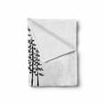 thumbnail image 2 of Adventure Soft Flannel Fleece Throw Blanket, Never Stop Exploring Words Typography and Trees Sketchy Vintage, Cozy Plush for Indoor and Outdoor Use, 70" x 90", Black White, by Ambesonne, 2 of 6