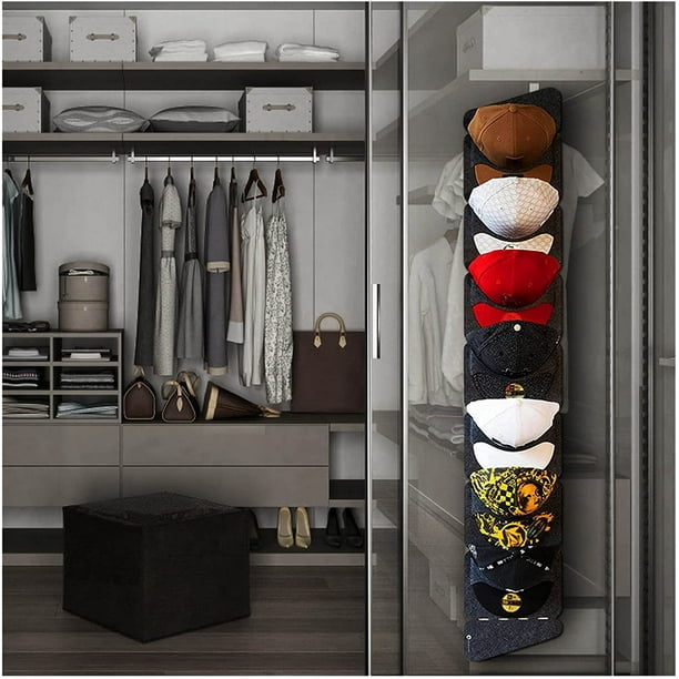 Baseball Cap Rack, Over The Door Hanging Hat Organizer, Closet Wall