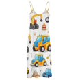 thumbnail image 4 of Excavator Construction Vehicle Truck Sleeveless Dress for Women Clothing Female Women's Summer Skirt, 4 of 6