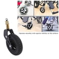 thumbnail image 2 of Front Wheelchair Wheel 7 Inch Solid Wheelchair Front Caster 360 Degree PU Wheel Hub Universal Rollator Wheel with Shock Absorption Spring, 2 of 4
