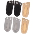thumbnail image 4 of TELOLY 3 Pairs Separators Invisible Toe Separated Socks for Women, 4 of 7