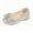 Silver, variant on Siilsaa Girls Shoes Flower Dress Shoes Mary Jane Princess Ballet Flats with Bow and Peals for Party School Silver,9
