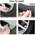 thumbnail image 2 of Crystal Tire Valve Caps, 4 Pack Handmade Universal Crown Crystal Rhinestone Tire Caps, Attractive Dustproof Accessorieforcar（Black）, 2 of 3