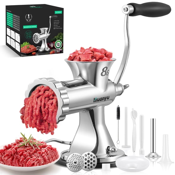 Picadora de carne manual Huanyu Heavy Duty de acero inoxidable