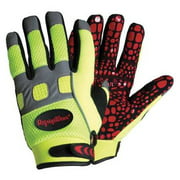 REFRIGIWEAR 0379RHVLLAR Hi-Vis Cold Protection Gloves, Fleece Lining, L