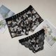 thumbnail image 4 of New Year Sexy Lace Ice Silk Couples Panties Low Waist Women's Briefs Sexy Panties Quick Dry Seamless Comfortable Men Boxer Short, 4 of 5