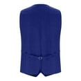 thumbnail image 4 of Nmnitkp Men's V-Neck Suit Vests Slim Fit Casual Business Formal Herringbone Tweed Wool Waistcoat Wedding Groomsmen Suit Vest, 4 of 6