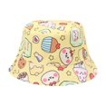 thumbnail image 2 of RXIRUCGD Unisex Children's Basin Hat Fisherman Hat Reversible Sun Hat( Yellow ), 2 of 3