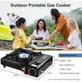 thumbnail image 4 of Dual Fuel Stove, Portable Camping Stove with Butane & Propane Compatibility, High Heat Output and Auto-ignition System for Unmatched Outdoor Cooking, 4 of 5