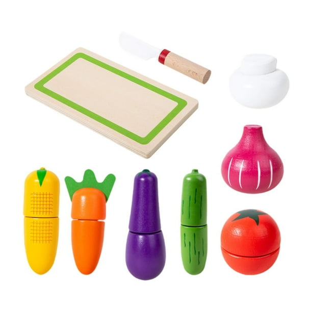 Juego de corte Firito Fetend, accesorios de cocina, juego de roles de aprendizaje temprano, juguete educativo Finish Play Foods para la edad 1-3