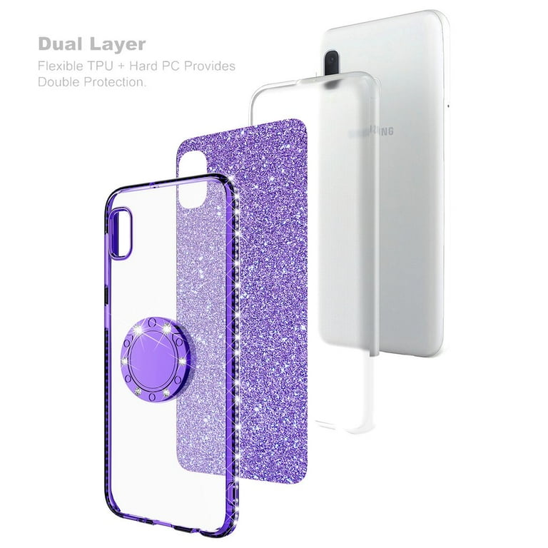 For Samsung Galaxy A20 Case, Galaxy A30 Case Wydan Glitter Bling
