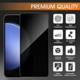 thumbnail image 2 of ZYQEEE Privacy Screen Protector for Samsung Galaxy S21 FE 6.4", Scratch Resistant Anti-Spy Tempered Glass Film, Bubble Free, Easy Installation,Case Friendly,3 Pack, 2 of 7