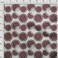 thumbnail image 3 of oneOone Cotton Poplin Maroon Fabric Floral Mandala Block Quilting Supplies Print Sewing Fabric By The Yard 56 Inch Wide, 3 of 4