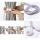 thumbnail image 4 of Curtain Tiebacks, Set of 2 Magnetic Curtain Tiebacks, Silver Gray Curtain Ties, Curtain Buckles, for Home Office Restaurant Decoration, 4 of 5