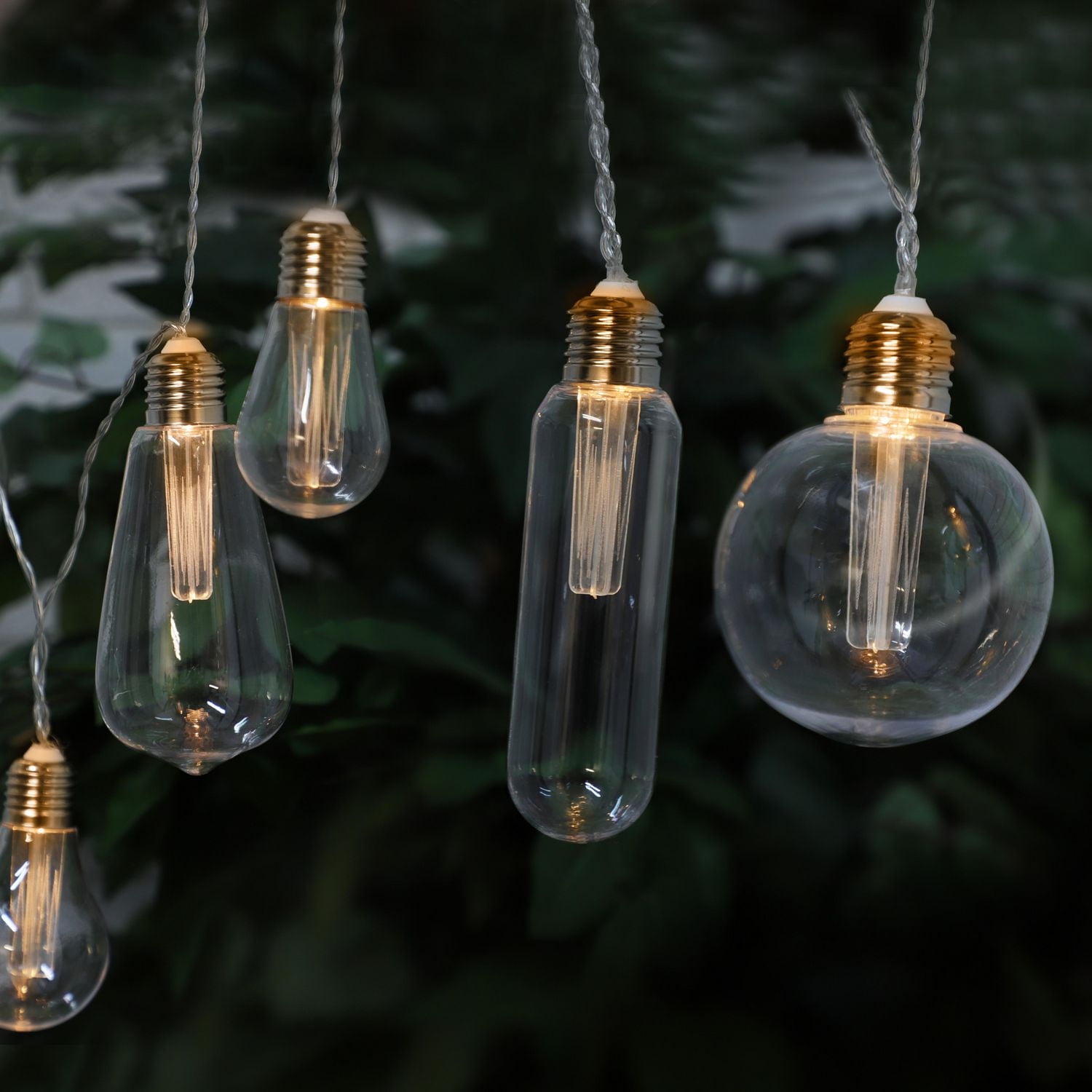 Solar String Lights with specialty filament