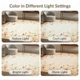 thumbnail image 7 of ODIKA 4'x6' Ultra-Soft Area Rug, Carpetas Traditional Vintage Botanical Blossoms Faded Flower None Washable, Bare feet friendly, Silk-Touch for Bedroom Home office, 7 of 7