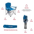thumbnail image 2 of Sunnyfeel XXL Oversized Camping Chair Heavy Duty 500 LBS Ideal for Tall People Above 6'4 (Blue), 2 of 8