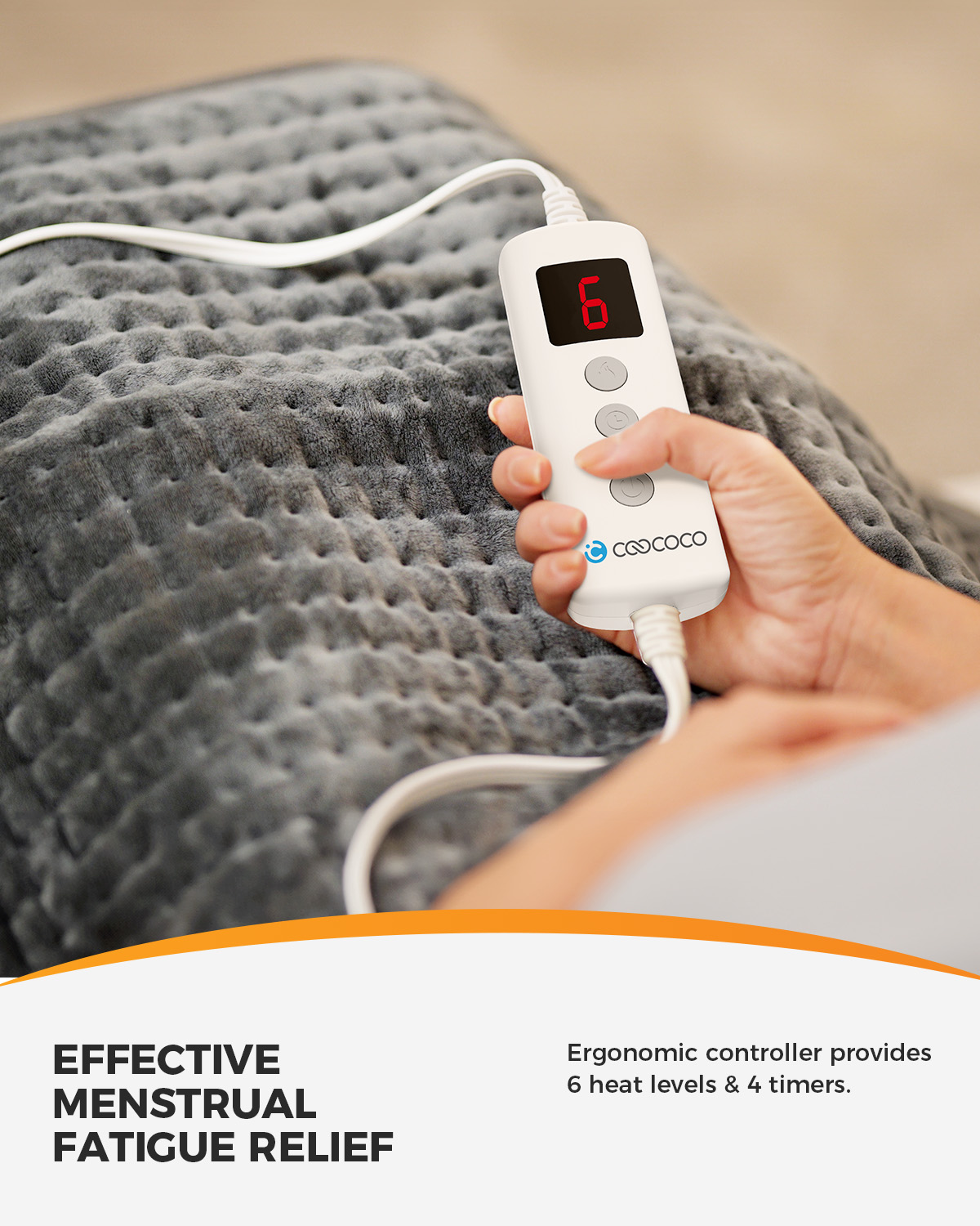 CooCoCo Large Heating Pad, 33" x 18" photo 2