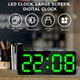thumbnail image 2 of Threns Digital Alarm Clock Large LED Display Alarm Clock Snooze Bedside Alarm Clock 5 Level Brightness Dimmable Digital Clock,USB Charging, 2 of 7